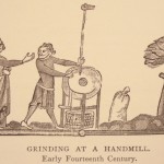 Early 1300s handmill grinding