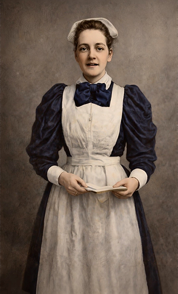 Lily Haxworth upon arriving to US, recreated from original illustrations and photographs.