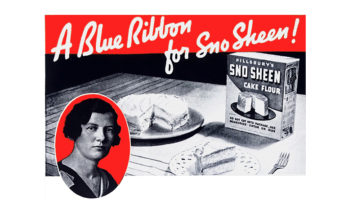 1935 Blue ribbon winner from Hero, Vermont for Sno-Sheen flour.