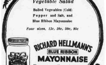 1922 ad for Hellman's Mayonnaise in a jar.